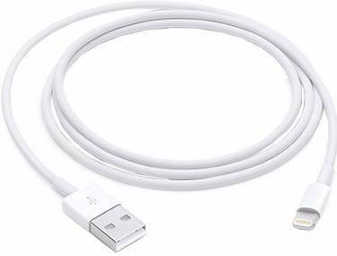 Apple Usb A naar Lightning Kabel 1m Kunststof Wit Duopack voorkant