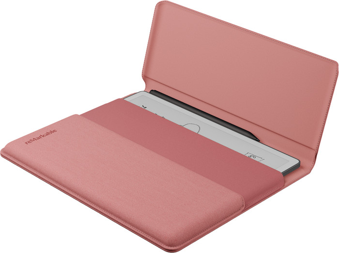 reMarkable Paper Pure Polymer Weave Sleeve Roze rechterkant