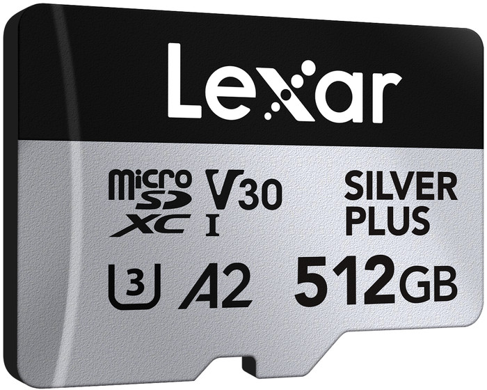 Lexar Professional MicroSDXC Silver Plus 512GB 150MB/s rechterkant