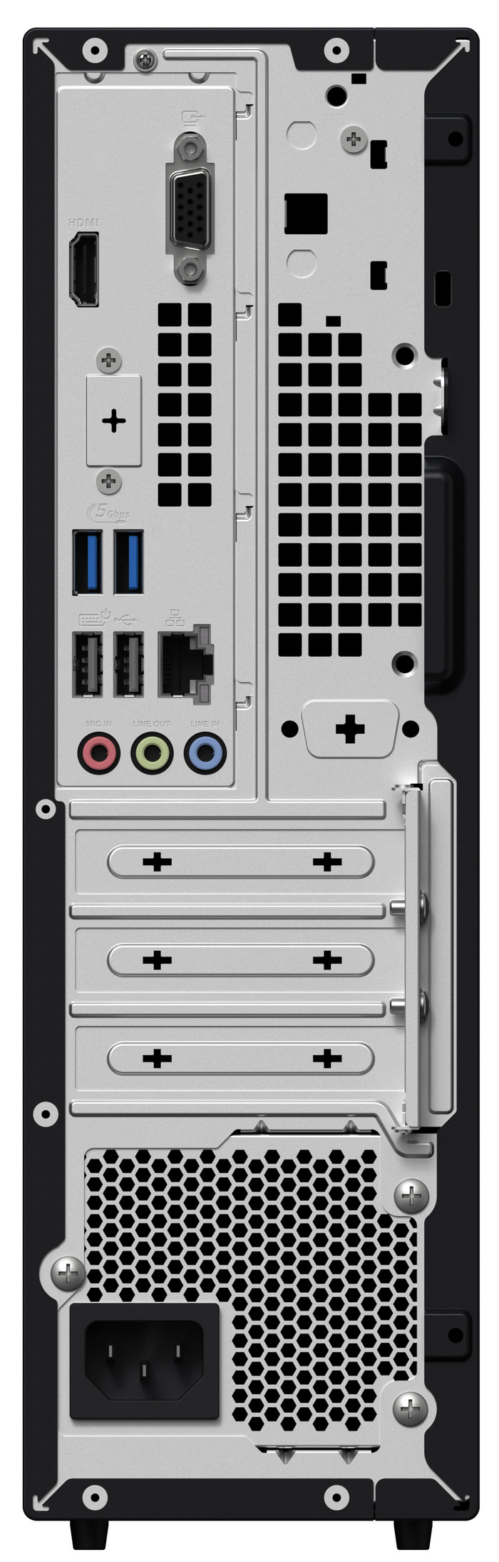 ASUS ExpertCenter SFF D501SER-714700508X achterkant
