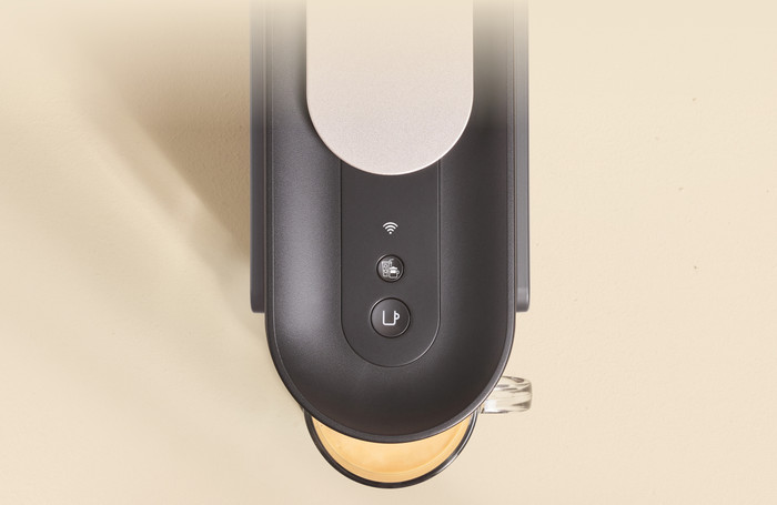 De'Longhi Nespresso ENV200GYAE Vertuo UP Antraciet + Aeroccino detail