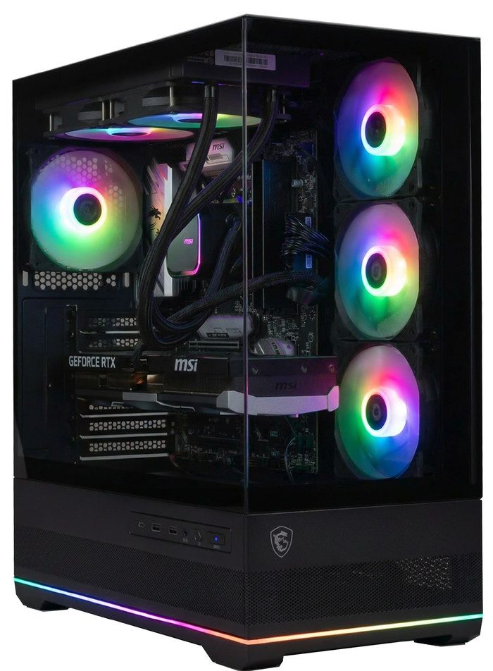 Cobalt x Powered by MSI - Tier 2 - RTX 5070 Ti - Ryzen 7 7800X3D - 32GB - 2TB SSD linkerkant