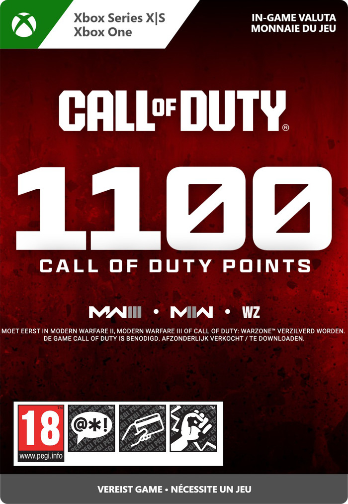 Call of Duty 1.100 Points Xbox Series X|S en Xbox One - Digitaal Main Image