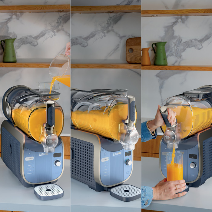 Ninja SLUSHi MAX IJsmachine Blauw FS605EUBL product in gebruik