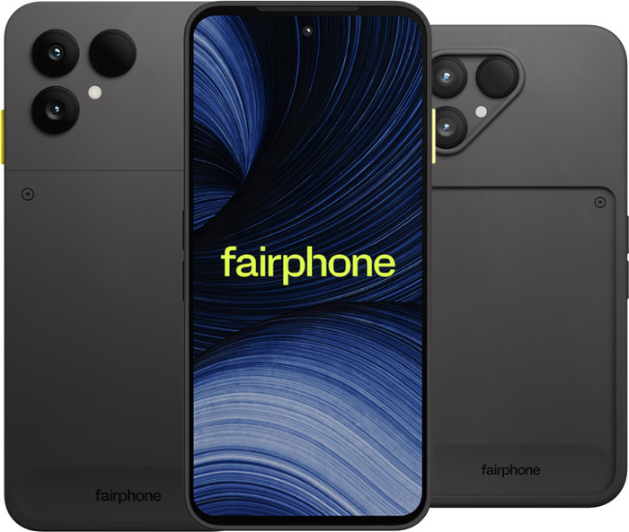 Fairphone 6+ 256GB Zwart 5G + Fairphone 6+ Protective Back Cover Zwart Main Image
