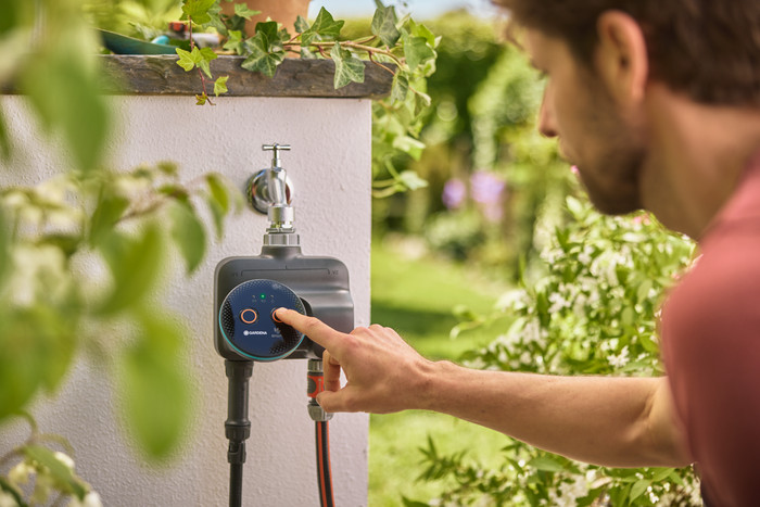 Gardena SMART Dual Water Control product in gebruik