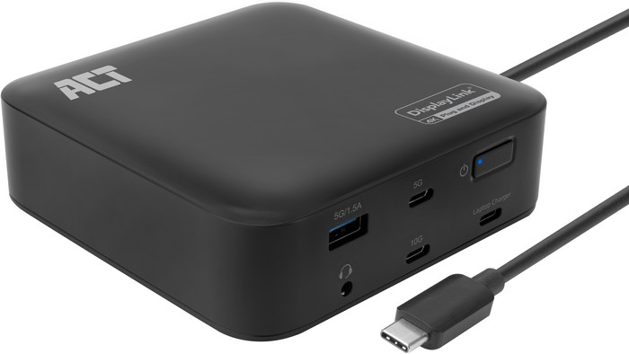 ACT USB-C Dual 4K Monitor DisplayLink Docking Station Main Image