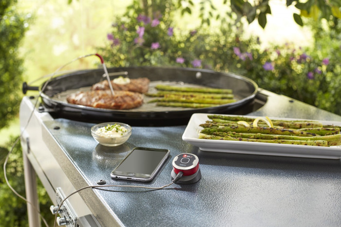 Weber iGrill Mini Vleesthermometer product in gebruik