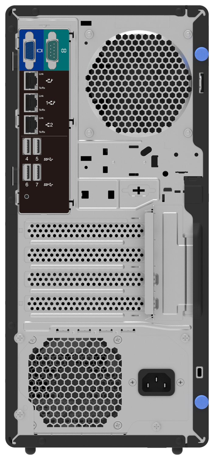 Lenovo ThinkSystem ST50 V3 Tower Server - 7DF31002EA achterkant
