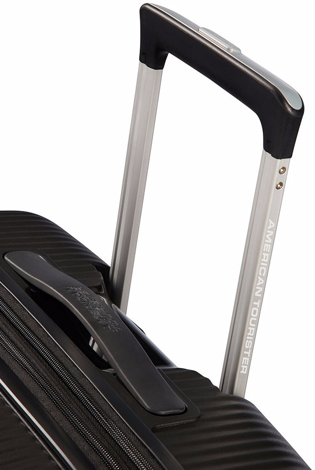 American Tourister Soundbox Expandable Spinner 55cm Bass Black achterkant