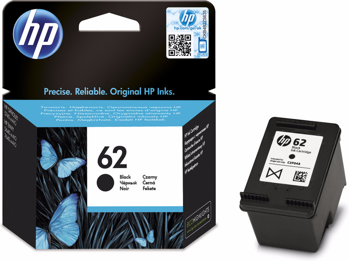 HP 62 Cartridges Zwart Duo Pack null