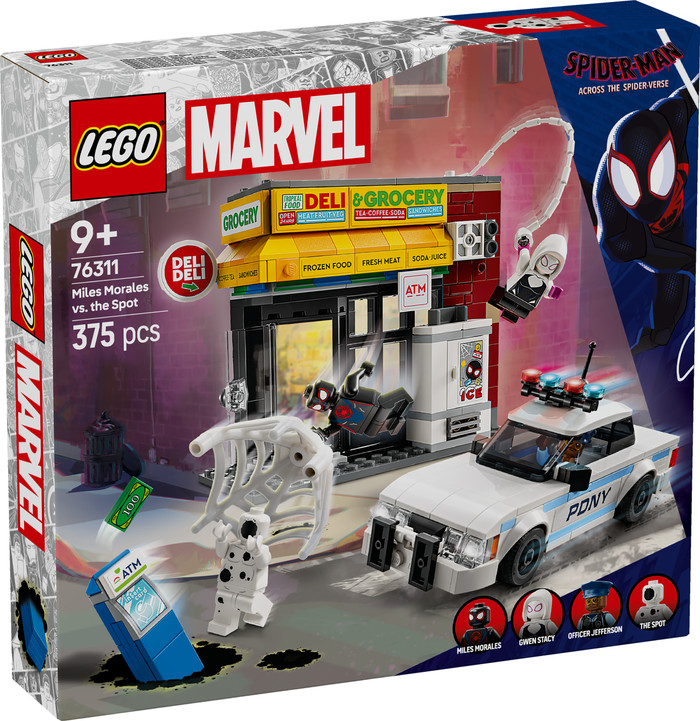 LEGO Marvel Spider-Verse Miles Morales vs. de Spot 76311 verpakking