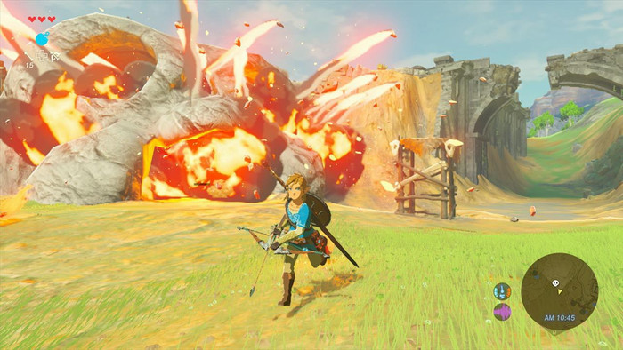 The Legend of Zelda: Breath of the Wild Nintendo Switch product in gebruik