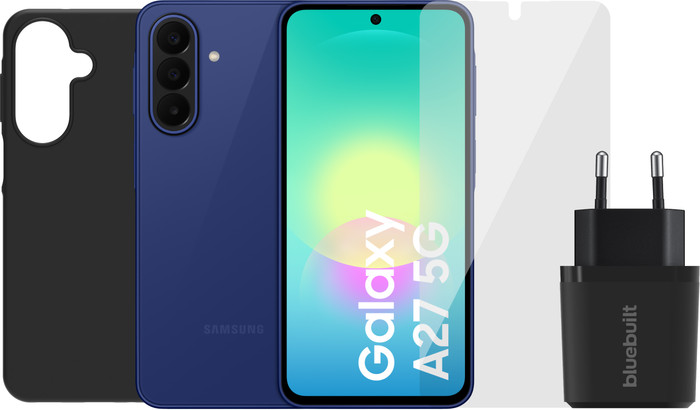 Samsung Galaxy A27 256GB Blau 5G + Compleet Accessoirepakket Main Image