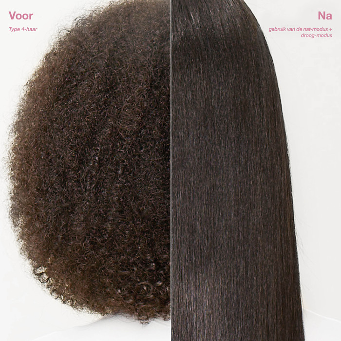 Shark SilkiPro Straight HT401EUPK Rose Petal product in gebruik