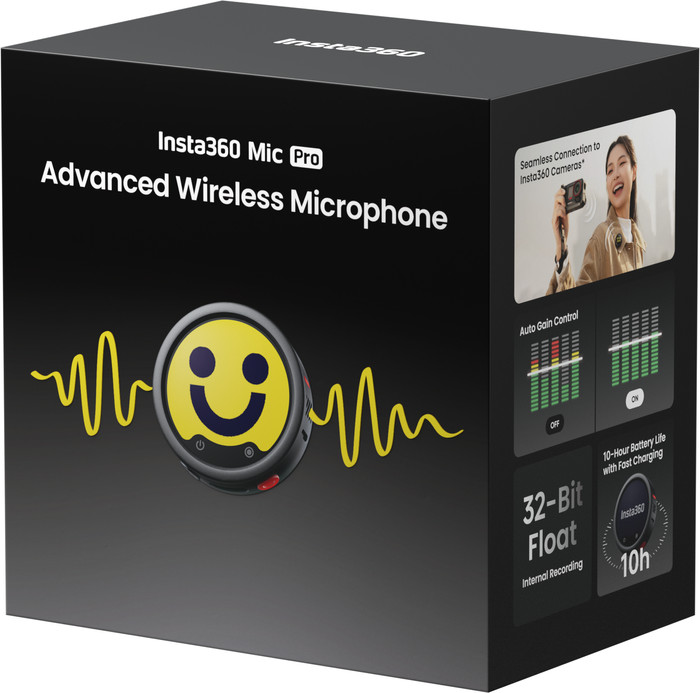 Insta360 Mic Pro Zender (Graphite Black) verpakking