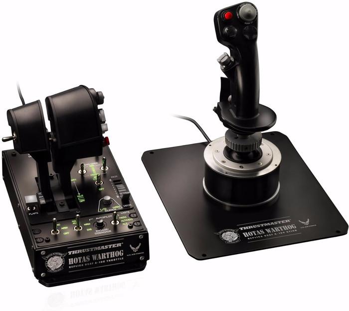 Jet Simulator Pack - Thrustmaster Hotas Warthog A-10C Aircraft Controller Replica PC right side