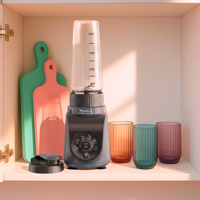 Moulinex Blend Up Essential LM1EHBF0 Grijs product in gebruik