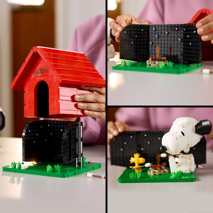 LEGO Ideas Peanuts: Snoopy's Hondenhok 21368 product in gebruik
