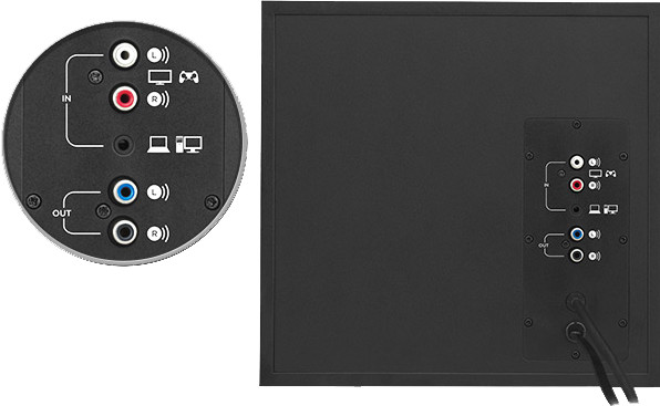 Logitech Z533 2.1 PC Speaker back