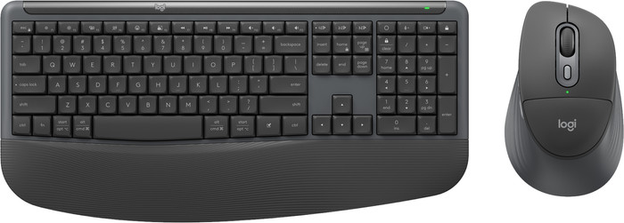 Logitech MK880 Signature Comfort Plus Wireless Keyboard and Mouse Combo Graphite QWERTY top