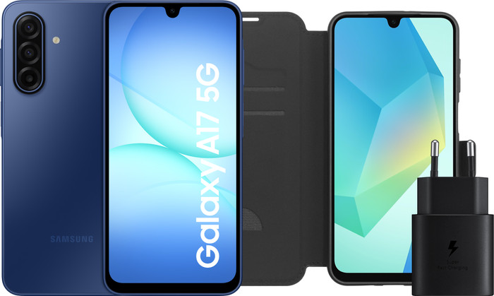 Samsung Galaxy A17 128GB Blauw 5G + Accessoirepakket Main Image