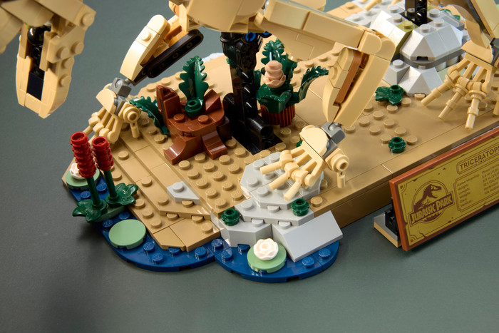 LEGO Jurassic World Dinosaurusfossielen: Triceratops 77985 product in gebruik