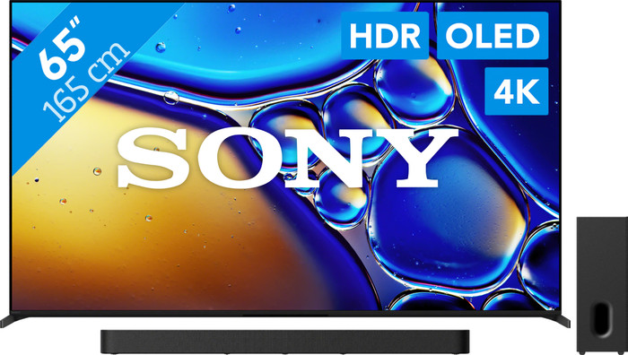 Sony Bravia 8 II 65" QD-OLED (2025) + Sony Bravia Theatre Bar 7 Zwart Main Image