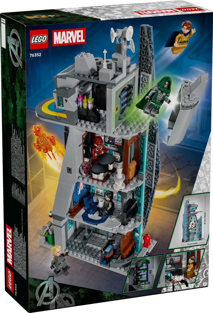 LEGO Marvel Avengers: Doomsday nieuwe Avengers toren 76352 voorkant