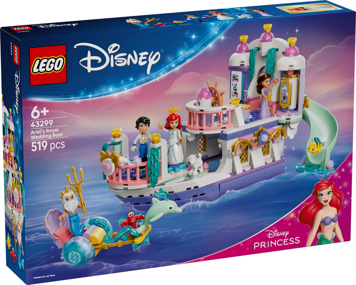 LEGO Disney Ariëls Koninklijke Trouwboot 43299 verpakking