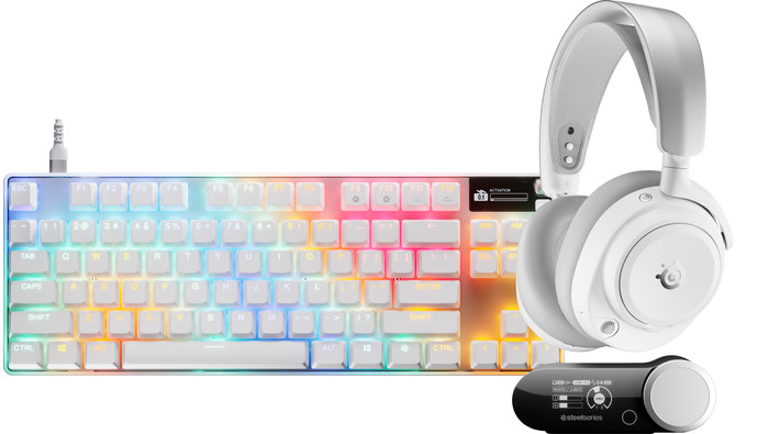 SteelSeries Arctis Nova Pro Omni Wit + Apex Pro TKL Gen 3 Qwerty Wit Main Image