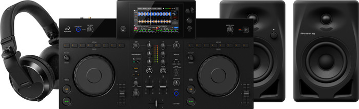 Alpha Theta XDJ-AN + Pioneer DJ DM-40D + Pioneer DJ HDJ-X7 Main Image