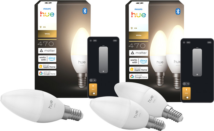 Philips Hue Kaarslamp White E14 3-Pack Main Image