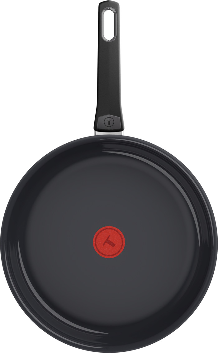 Tefal Ceramic Control Grey koekenpan 28 cm bovenkant