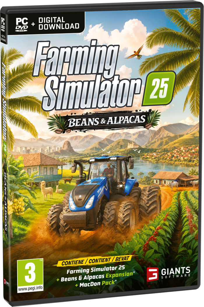 Farming Simulator 25: Beans & Alpacas Edition PC verpakking