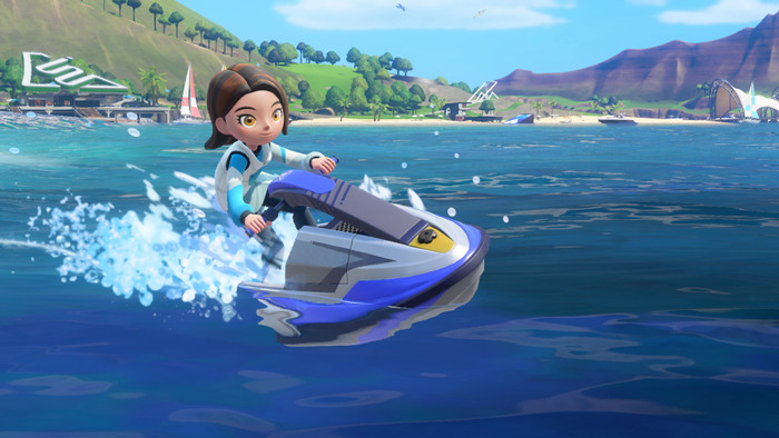 Nintendo Switch 2 + Nintendo Switch Sports Resort product in gebruik