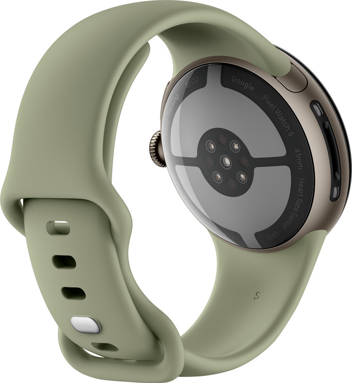 Google Pixel Watch 5 Groen 41mm achterkant
