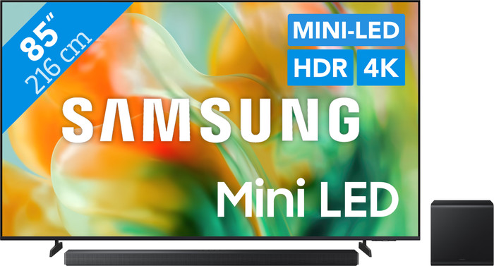 Productnaam Samsung Mini-led 85" M80H (2026) + Samsung HW-QS700F (2025) Main Image
