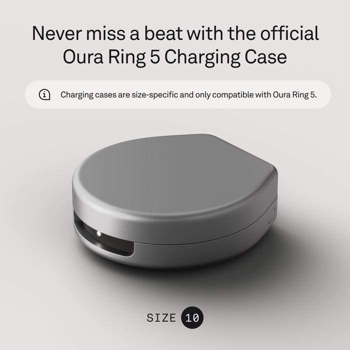 Oura Ring 5 Wireless Charging Case Size 10 visual supplier