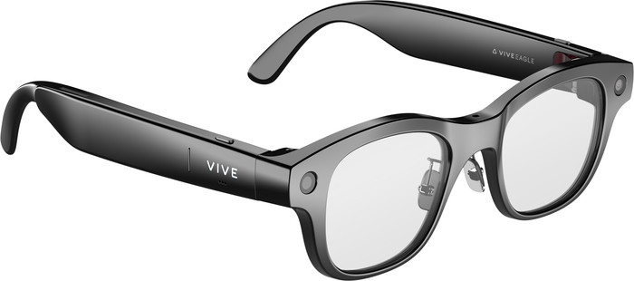 HTC VIVE Eagle AI Bril Transparant Rechthoekig Zwart linkerkant