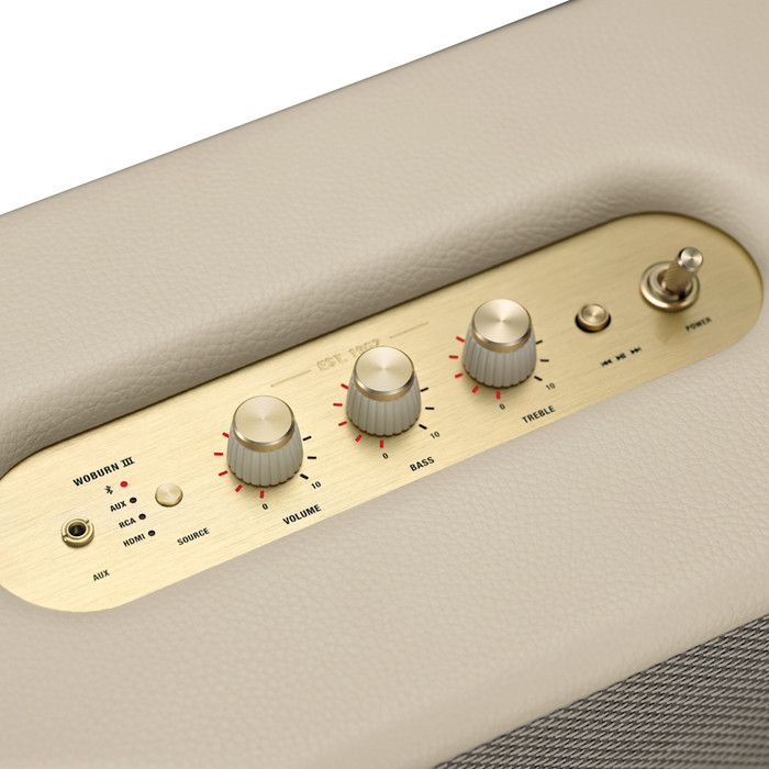 Marshall Woburn III Speaker BT Cream detail