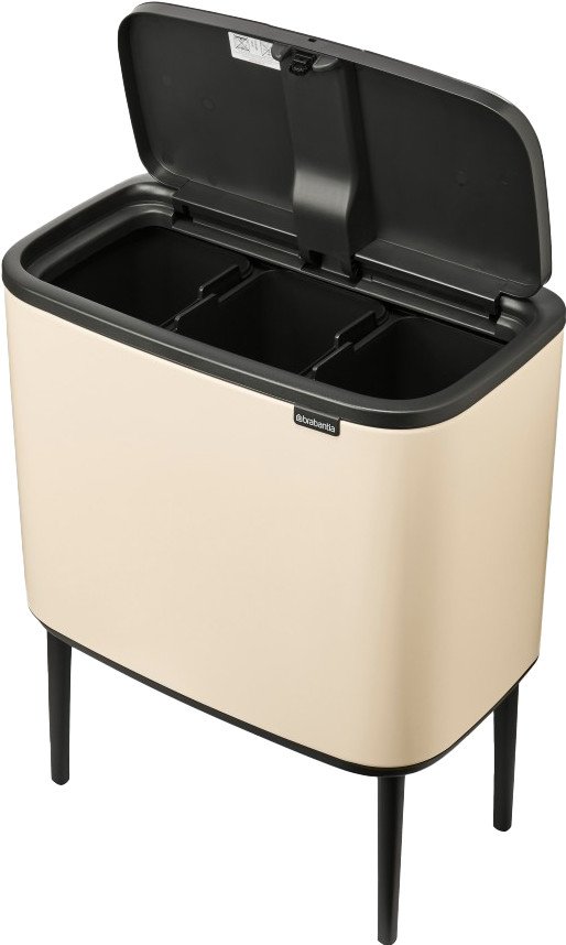Brabantia Bo Touch Bin Prullenbak 3 x 11 liter Soft Beige detail