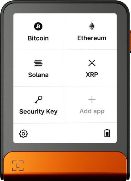 Ledger Flex Orange including Recovery Key Main Image