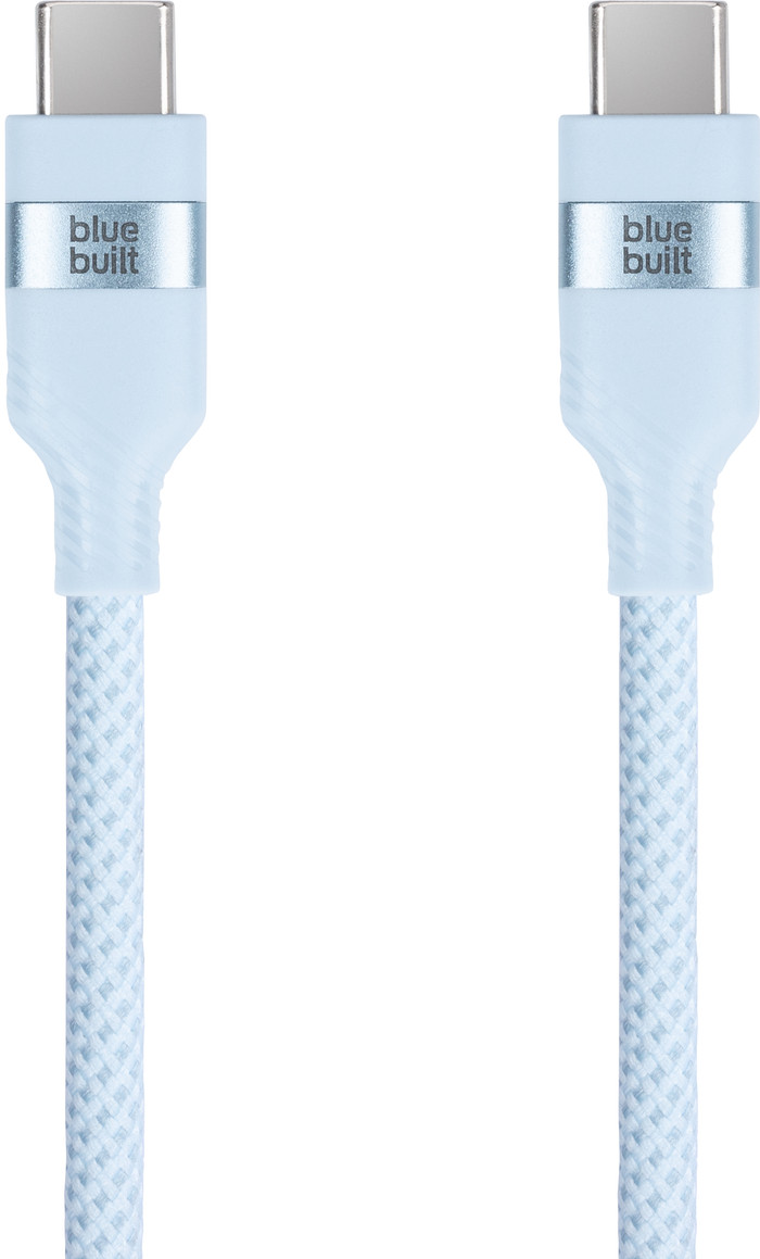 BlueBuilt Usb C naar Usb C Kabel 1,5m Nylon Lichtblauw Main Image