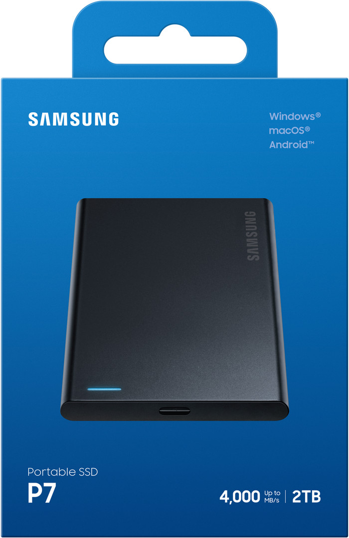 Samsung P7 Portable SSD 2TB verpakking