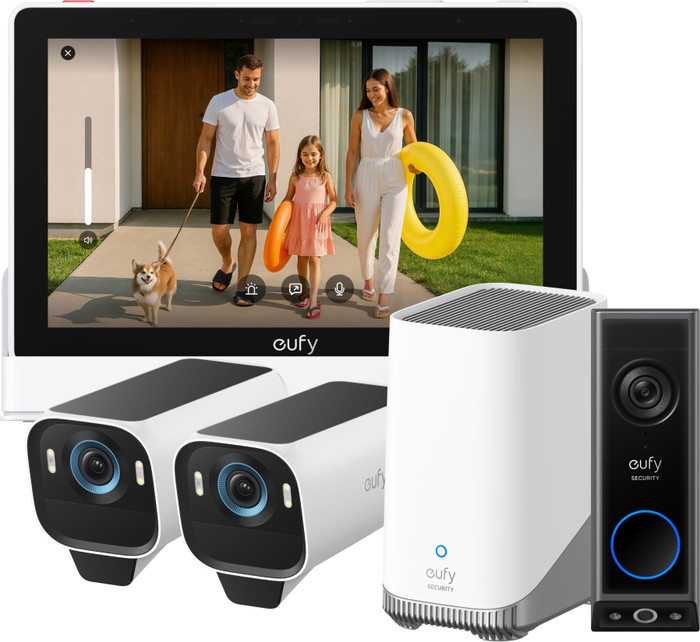 eufyCam S3 Pro Duo Pack + HomeBase 3 + Doorbell E340 + Smart Display E10 Main Image