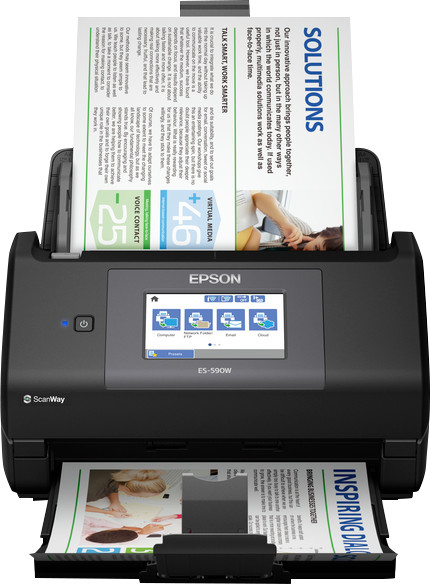 Epson WorkForce ES-590W product in gebruik
