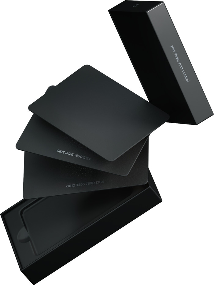 Tangem Wallet 2.0 - Secure Crypto Cold Wallet - 3 Card Set Stealth detail