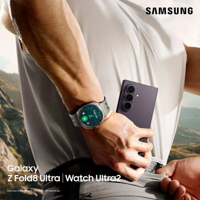 Samsung Galaxy Z Fold 8 Ultra 256GB Paars 5G + Carbon Back Cover met Magneet Zwart visual leverancier