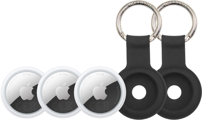 Apple AirTag 2 (3-Pack) + 2 x Bluebuilt Apple AirTag Sleutelhanger Main Image